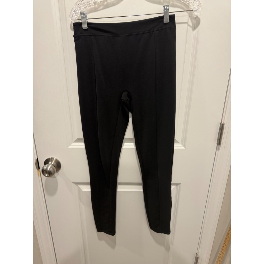 Assets by Spanx Womens Leggings Front Seam Slimming Black Size M
